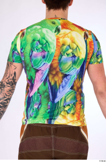 Dash casual dressed parrot multicolor t-shirt upper body 0006.jpg